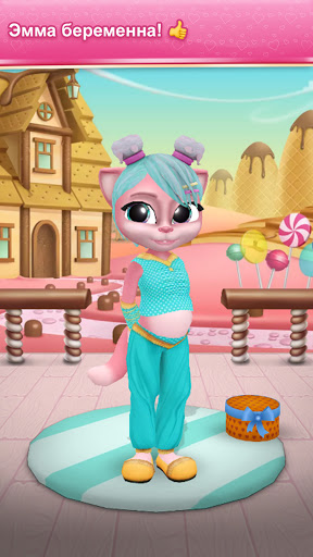 La gata embarazada Emma